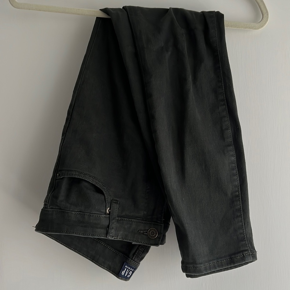 Gap forest green denim skinny legging